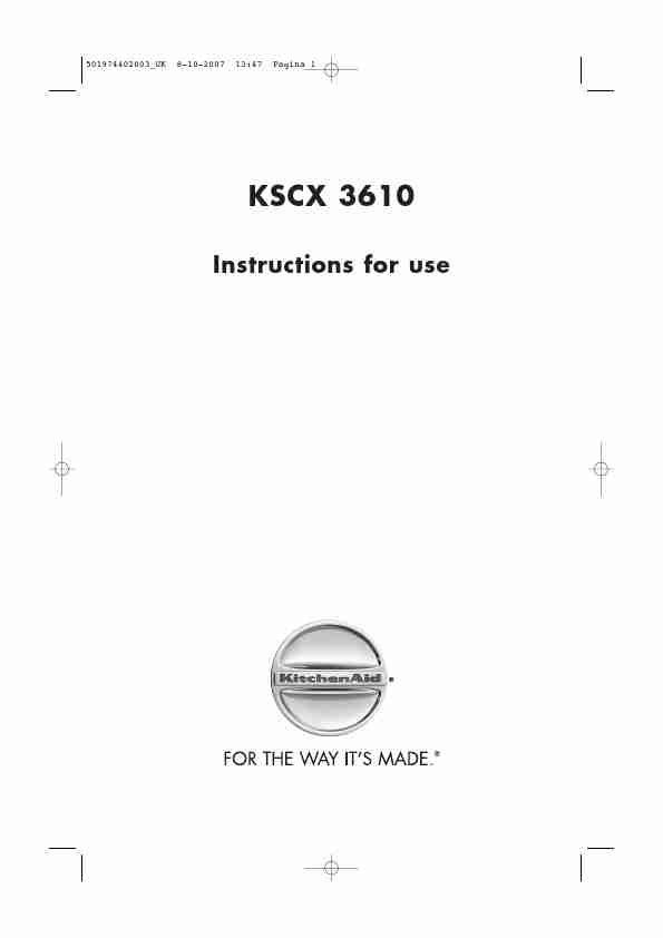 KitchenAid Coffeemaker KSCX 3610-page_pdf